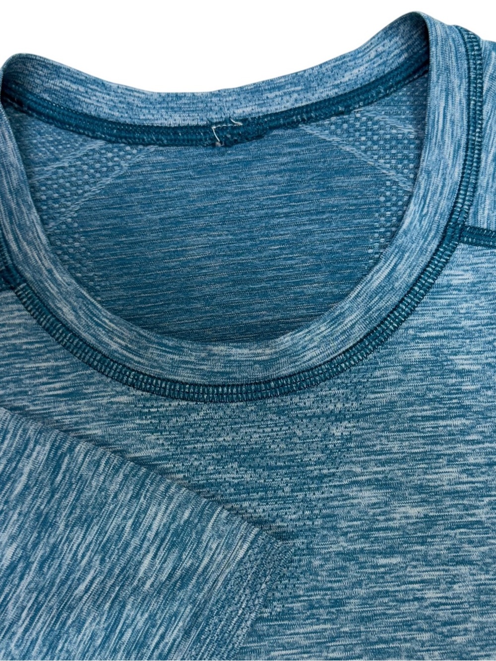Lululemon Shirt Men Large Blue Metal Vent Tech Short Sleeve Athletic Performance